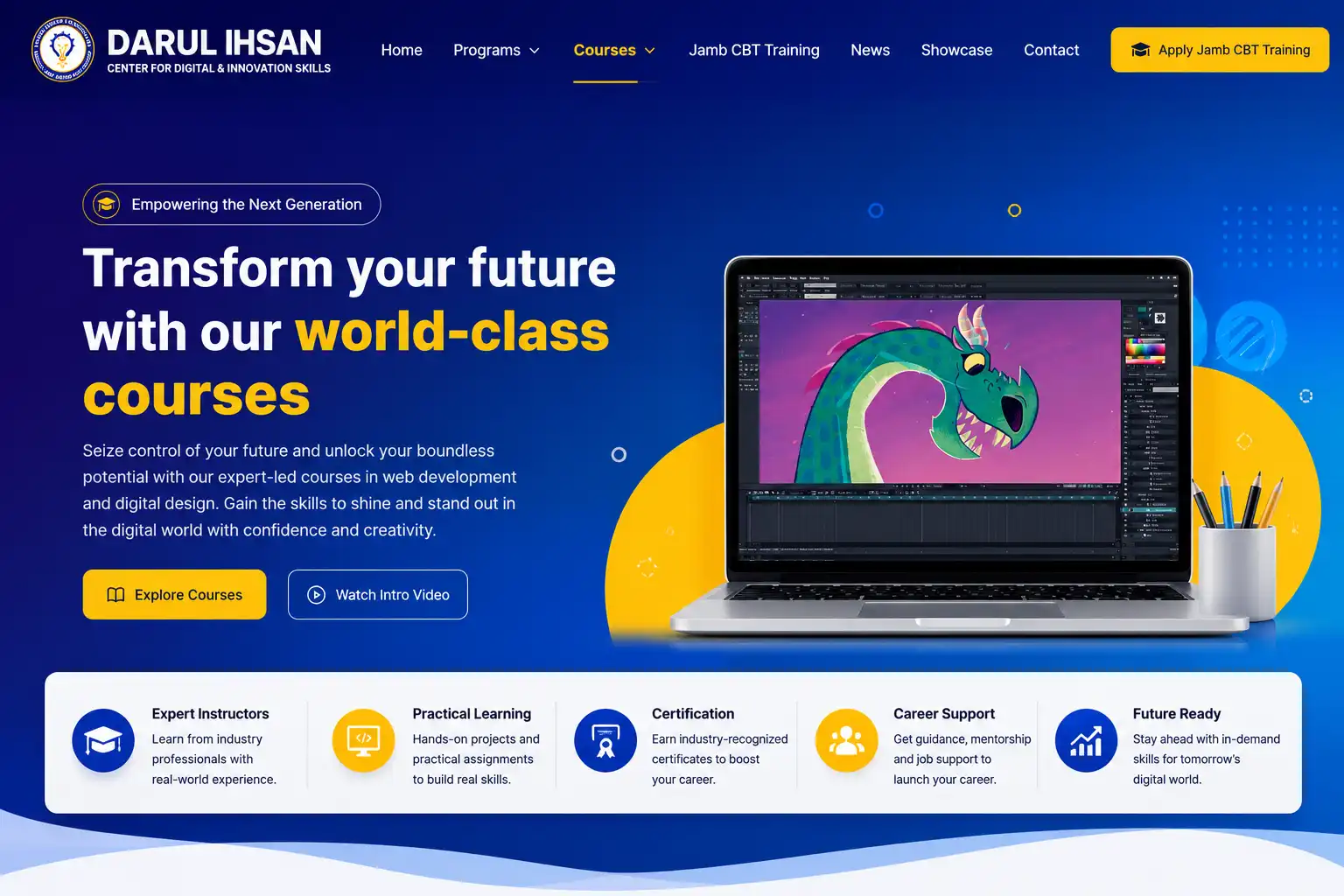 CBT SaaS Platform product interface