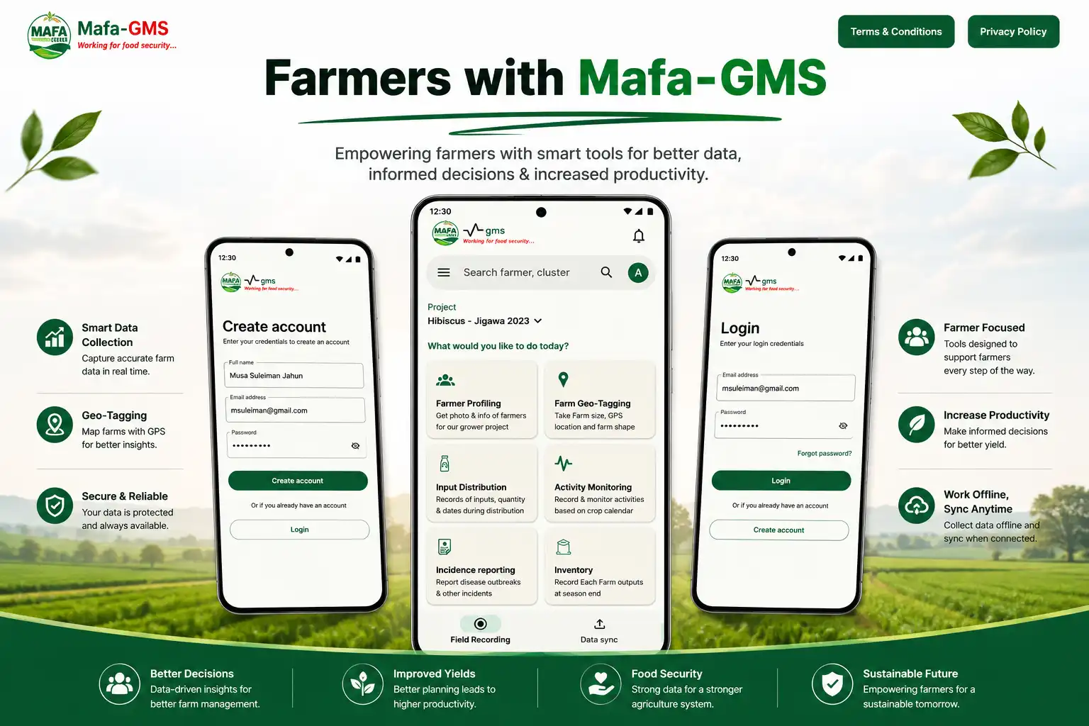 GMS Geotagging Platform product interface