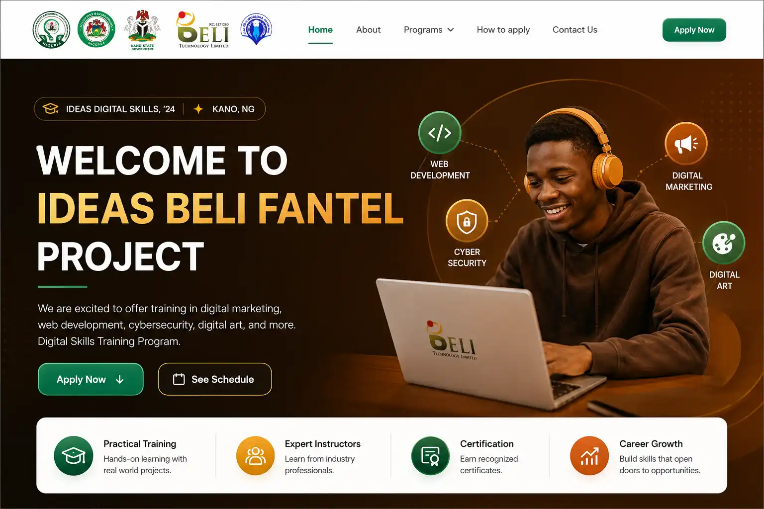 IDEAS BELI FANTEL Digital Skills Project product interface